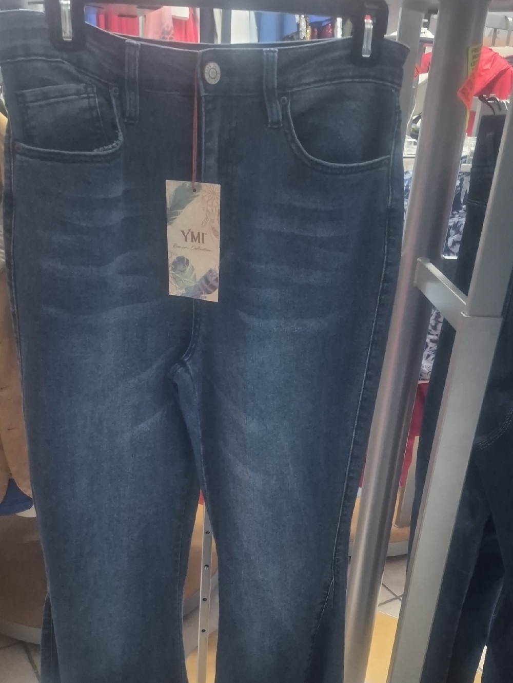 YMI Medium Dark Blue Stretch Straight Jeans